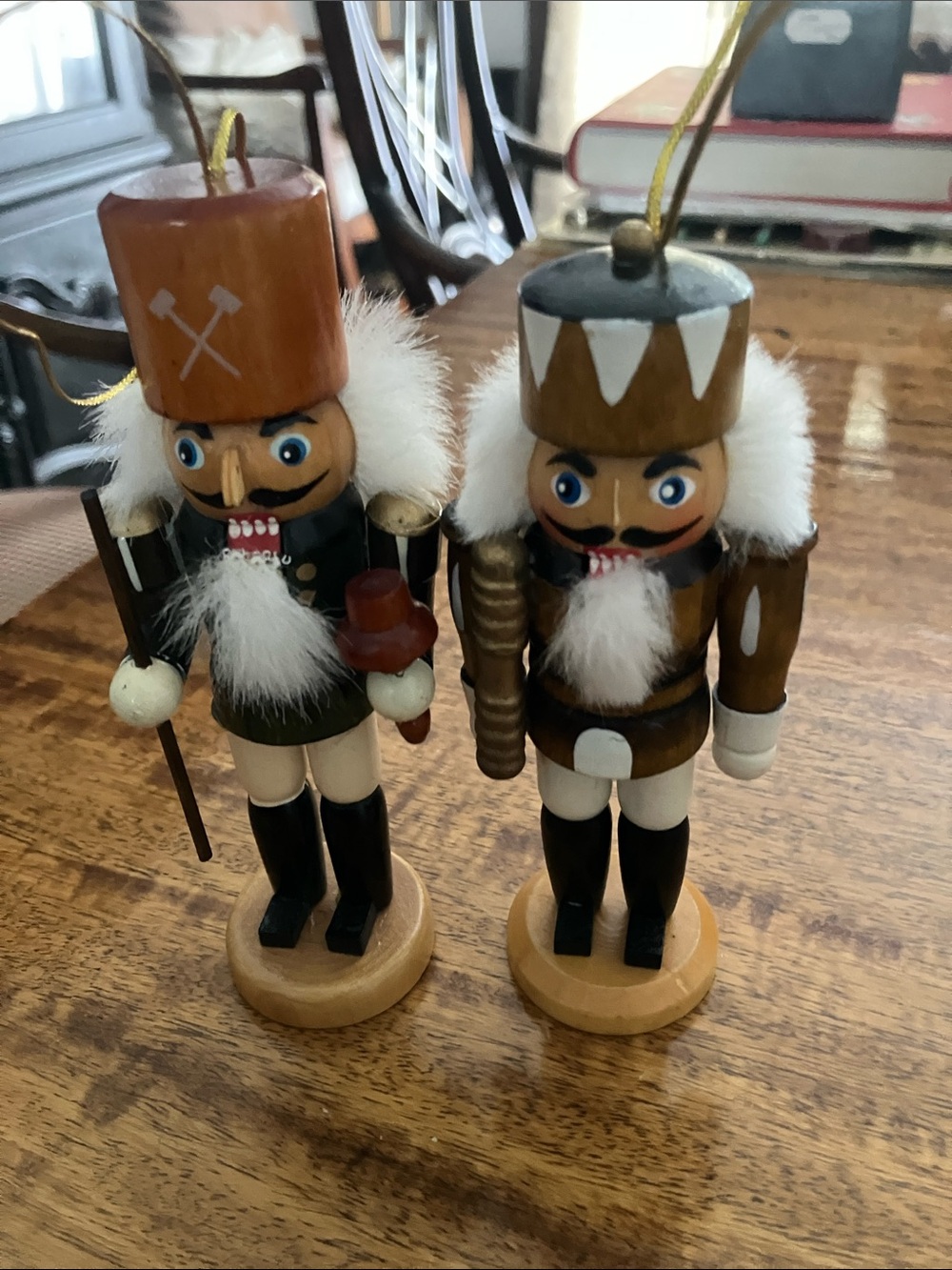 Wooden Nutcracker Ornament Set